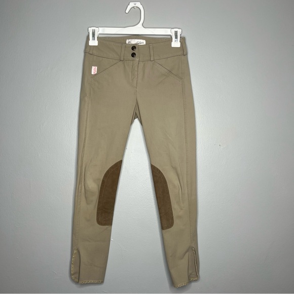 The Tailored Sportsman English Habits Girls Tan Trophy Hunter Riding Pants AA - Picture 1 of 12
